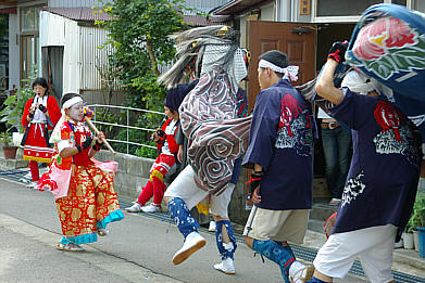福岡市街の獅子舞、交進会