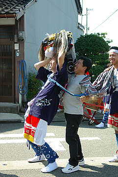 福岡市街の獅子舞、交進会