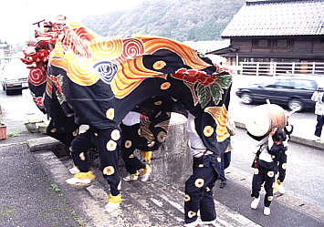 楡原の獅子舞、富山県富山市、旧細入村