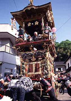 富山の観光と祭、富山県婦負郡八尾町、八尾曳山祭り
